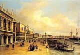 Palace Canvas Paintings - A View of the Doges Palace